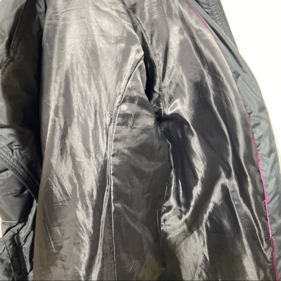 Tahari Hooded Waterfoul Feather Down Puffer Black Jacket S - Picture 14 of 14